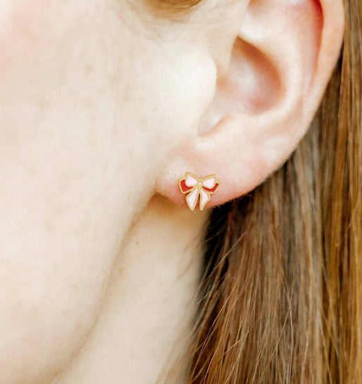 SCREWBACK STUD EARRINGS - COLLINS BOW