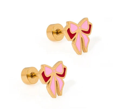 SCREWBACK STUD EARRINGS - COLLINS BOW