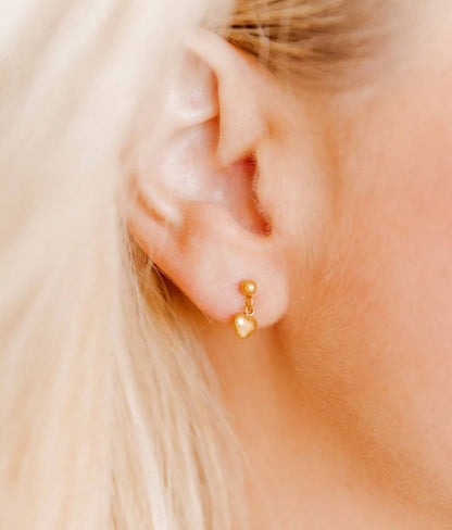 SCREWBACK STUD EARRINGS - MILLIE HEART
