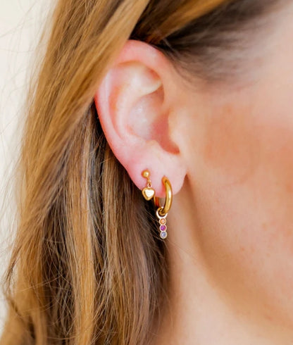 SCREWBACK STUD EARRINGS - MILLIE HEART