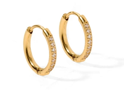 HUGGIE EARRINGS - SCARLETT HOOP 12mm