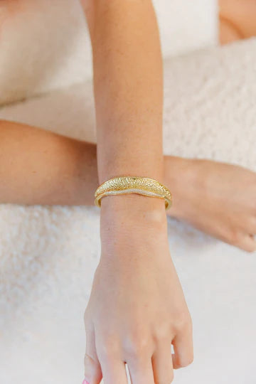 GOLD CHUNKY BANGLE - ZOEY